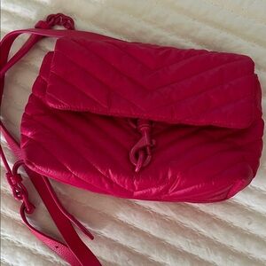 HOT PINK Rebecca Minkoff Nylon Quilted Crossbody